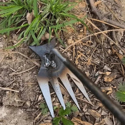 Weeding hoe with claws